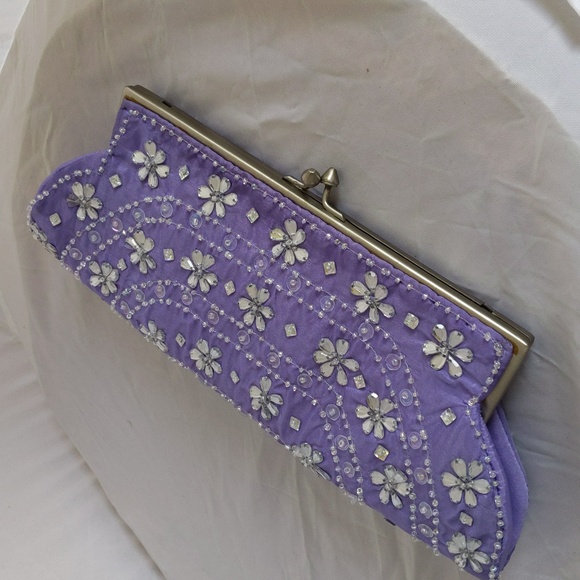 Women's Lavender Clutch/Evening bag - Picture 5 of 6